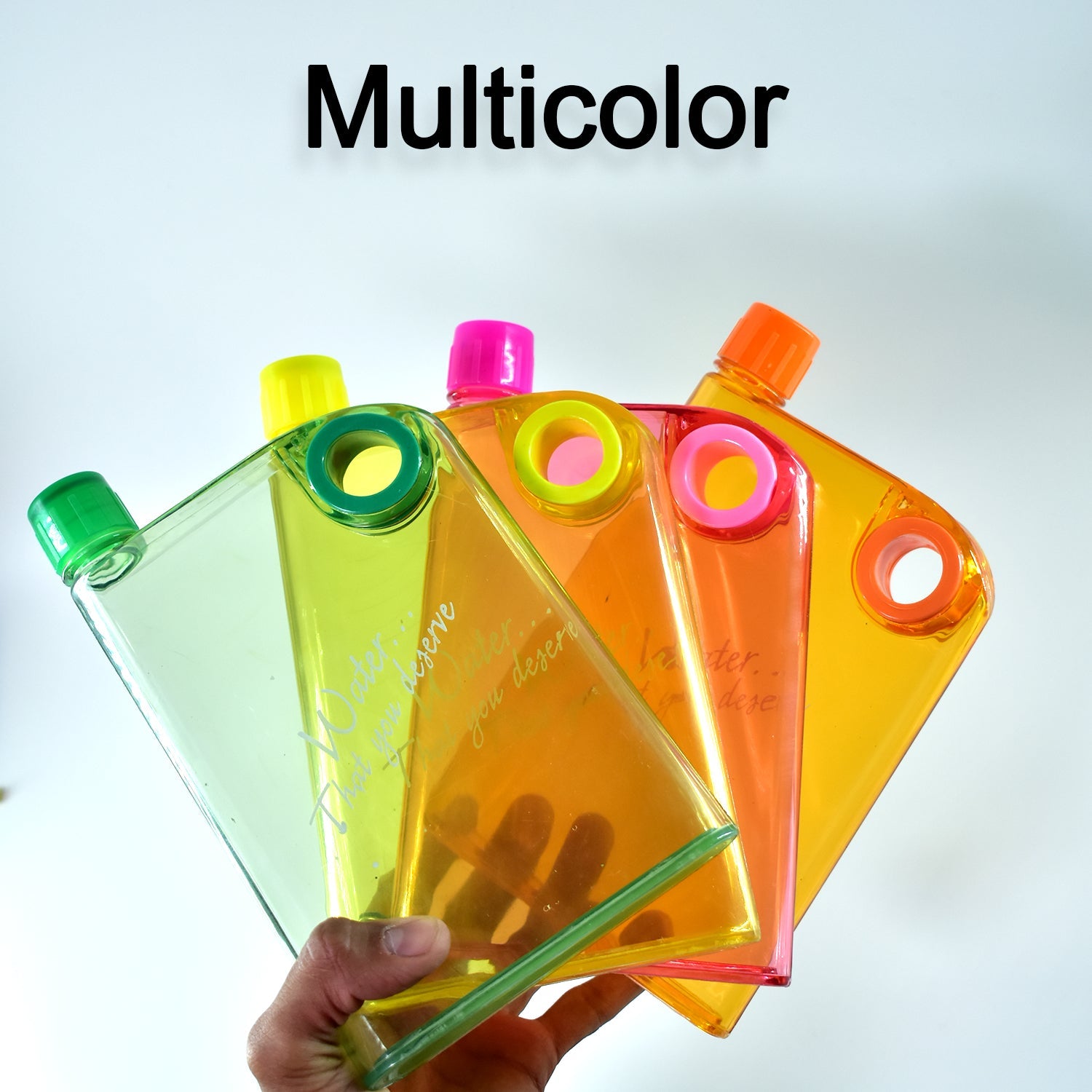 0364 Notebook Style Slim Water Bottle (380 Ml Multicolor) - Shop Gharse