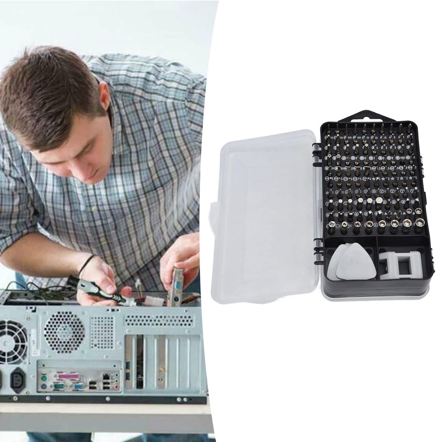 Screwdriver Electronic Laptop Mobile Repair Tool Kit (117 Pcs Set) - Shop Gharse