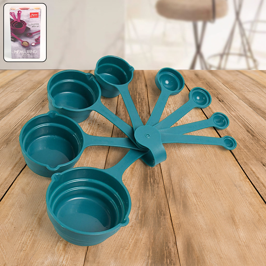 Apex 8-piece Measuring Spoons And Cups Set - Shop Gharse