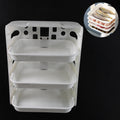 Plastic 3 Layer Wall-mounted Food Organizer Rack (1 Set) - Shop Gharse