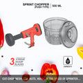 5901 Matte Finish Manual Hand Press Chopper For Kitchen Mini Handy  Compact Chopper With 3 Blades For Effortlessly Chopping Vegetables  Fruits For Your Kitchen. - Shop Gharse