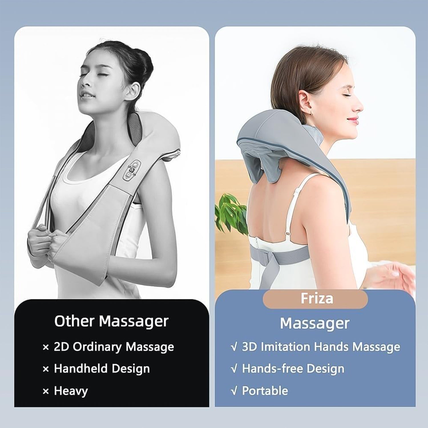 Neck  Shoulder Massagers With Heat Electric Rechargeable (1 Pc) - Shop Gharse