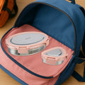 Ganesh Classy 2-piece Stainless Steel Lunch Box Set - Shop Gharse