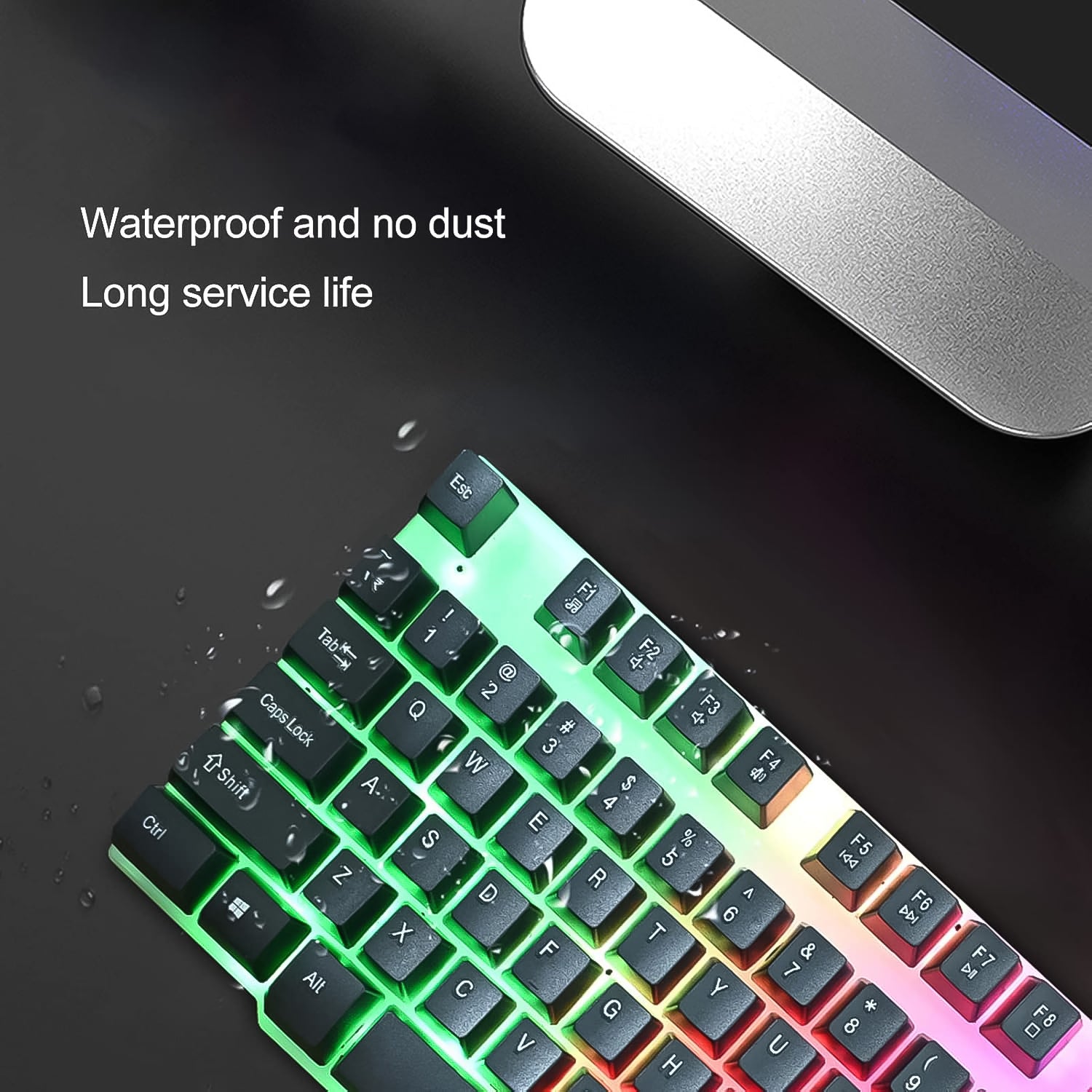 104 Key Colorful Lighting Keyboard Mouse Set (2 Pc Set) - Shop Gharse