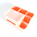 17671 Tissue Paper Storage Holder Stationery Storage Remote Control Decorative Pen Pencil Napkin Mobile Phone Multi-function Desk Storage Organizer For Home And Office (6 Compartment) - Shop Gharse