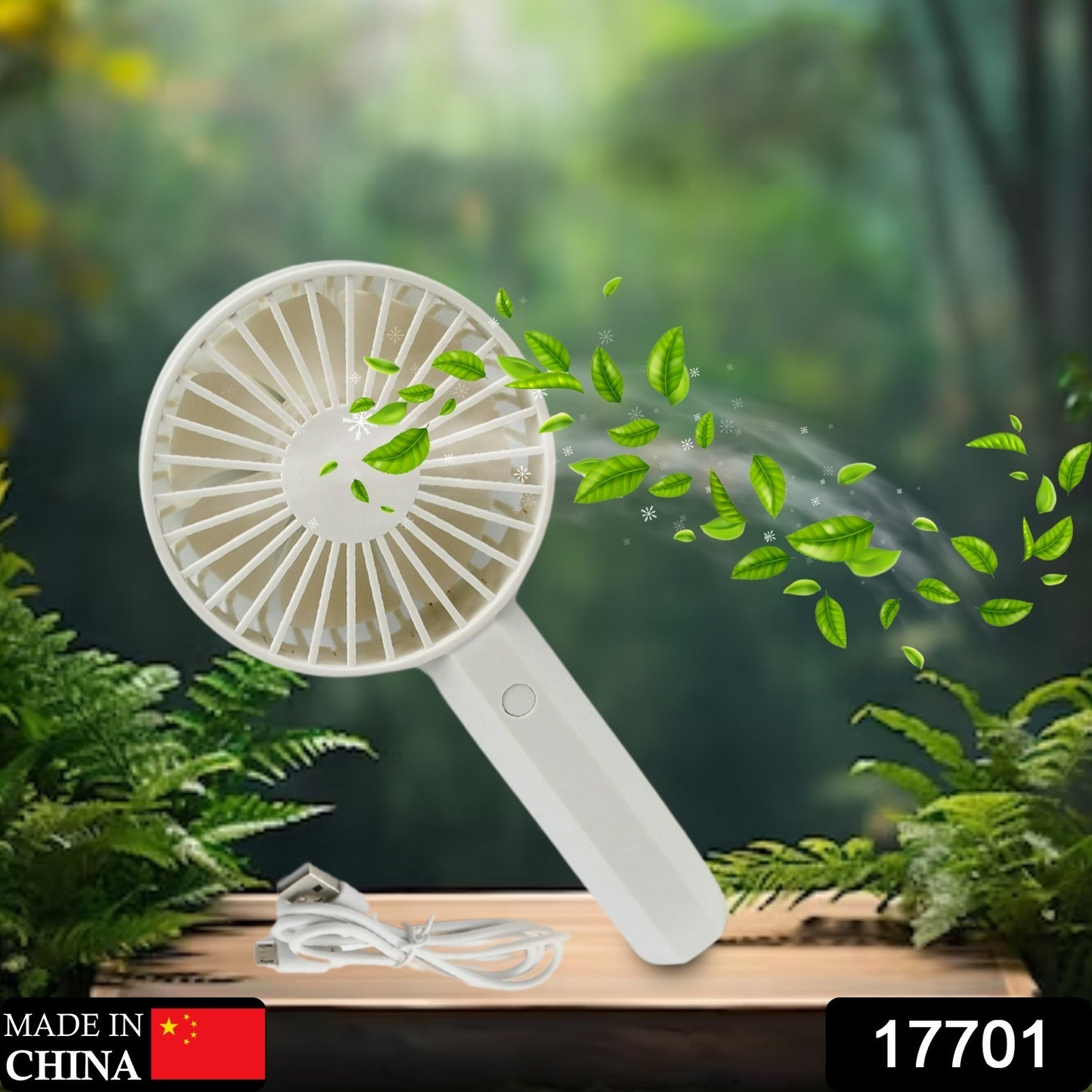 17701 Mini Handheld Fan Portable Rechargeable Mini Fan Easy To Carry For Home Office Travel And Outdoor Use (Battery Not Included) - Shop Gharse