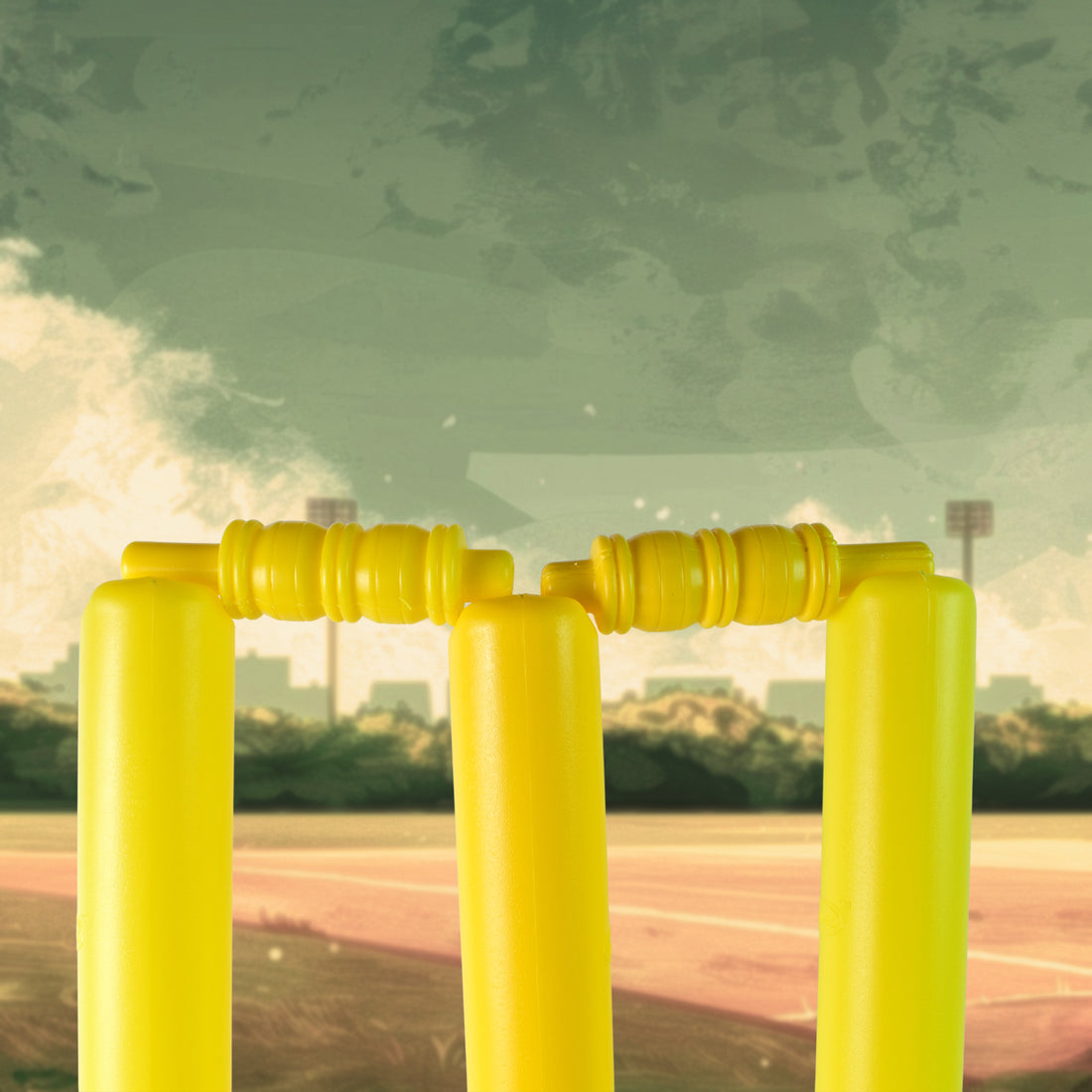 Big Cricket Kit Cricket Set With 1 Cricket Bat 1 Rubber Ball Bails 3 Stumps With Stand Base - Shop Gharse
