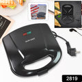 2819 Sandwich Maker Makes Sandwich Non-stick Plates Easy To Use With Indicator Lights - Shop Gharse
