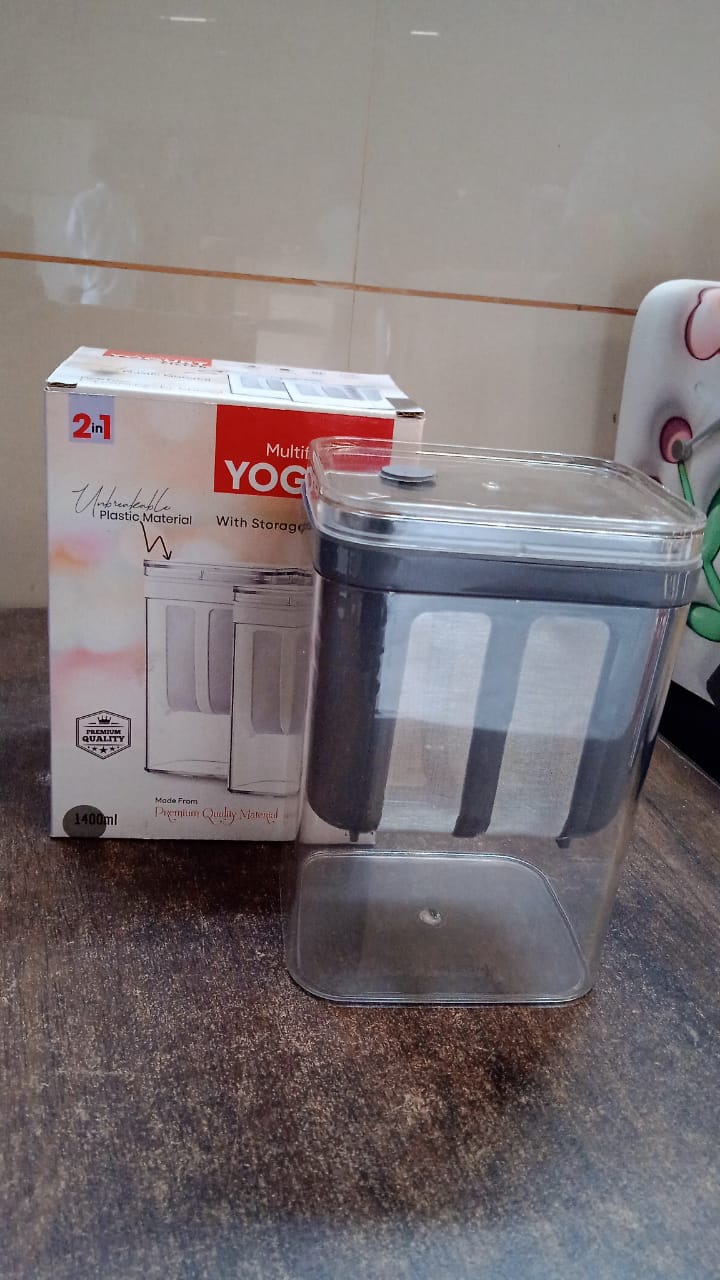 2 In 1 Multifunctional Yogurt Strainer With Storage Container  1100 Ml (1 Set) - Shop Gharse