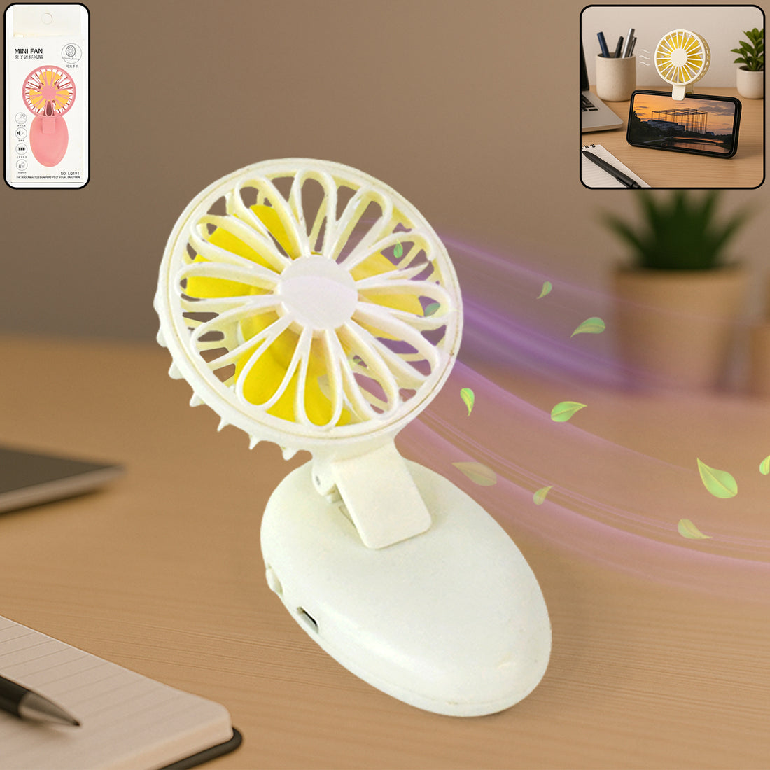 17708 Mini Usb Handheld Fan Portable Rechargeable Mini Fan For Home Office Travel And Outdoor Use (1 Pc) - Shop Gharse