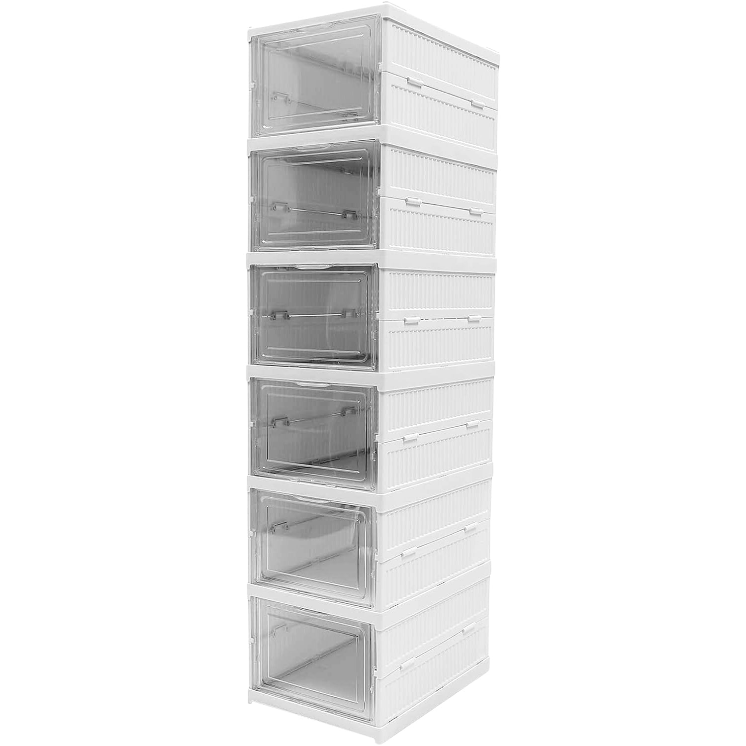 Stackable Multifunctional Storage For Clothes Foldable Drawer Shelf Basket Utility Cart Rack Storage Organizer Cart For Kitchen Pantry Closet Bedroom Bathroom Laundry (6  Layer 1 Pc) - Shop Gharse