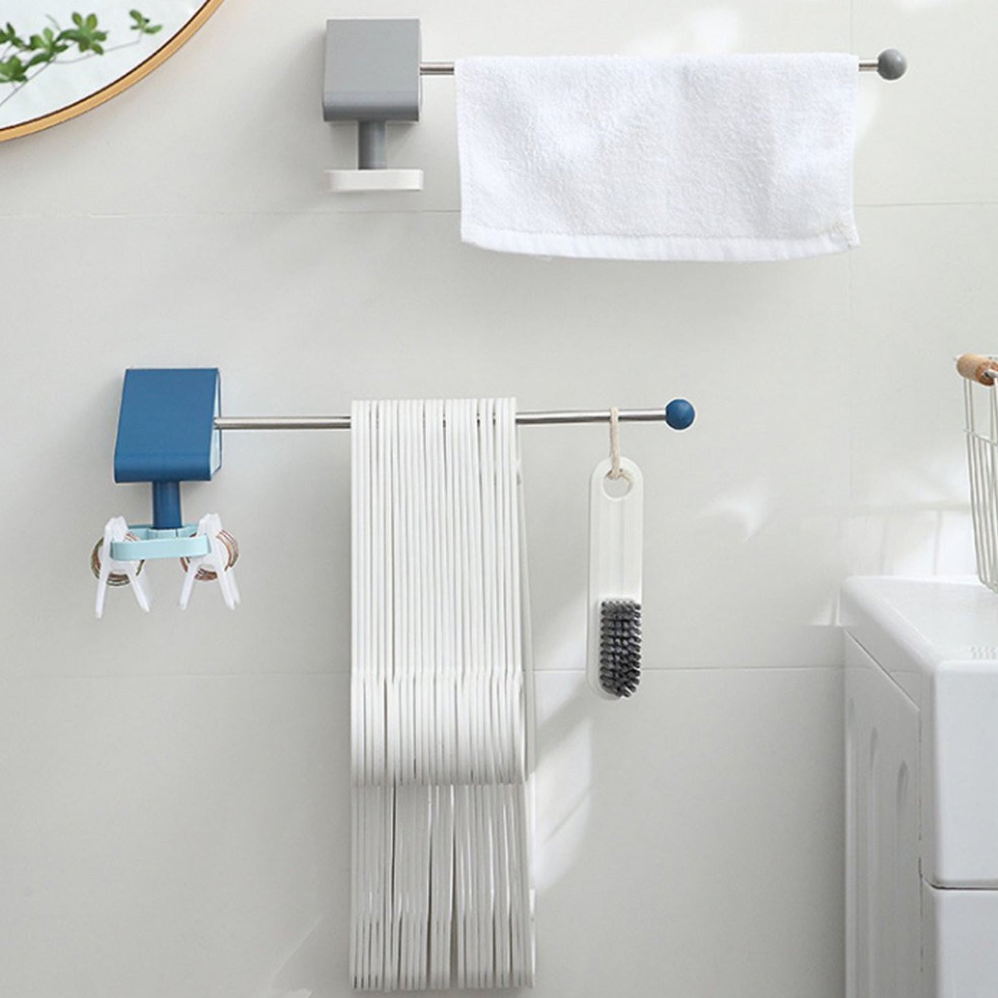 1699 Kitchen Utensil Holder Hooks Self Adhesive Utensil Hangers Racks Hooks. - Shop Gharse