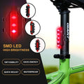 1561 Rechargeable Bicycle Front Waterproof Led Light (Red) - Shop Gharse