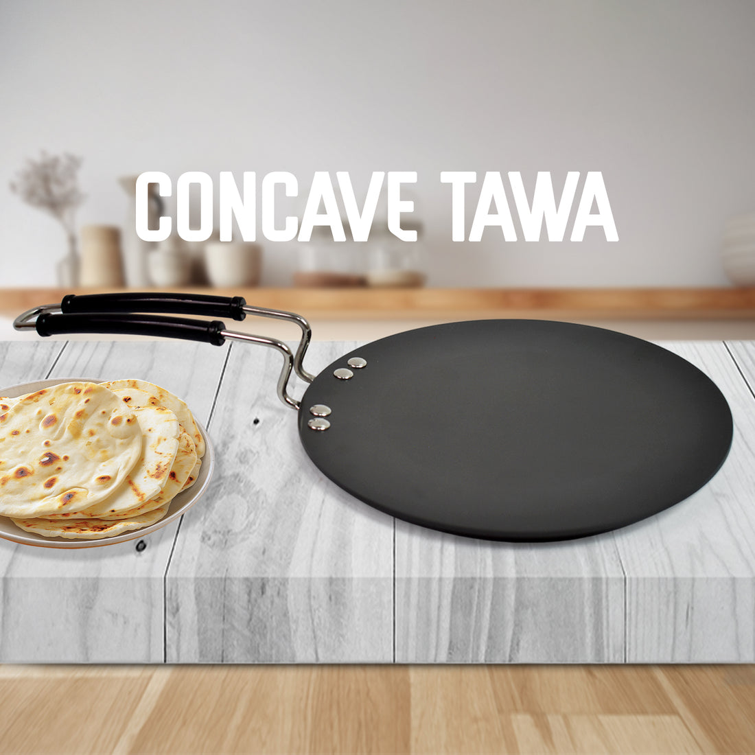 Multi Purpose Aluminium Rays Roti Tawa (9 Inch) - Shop Gharse