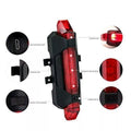 1561 Rechargeable Bicycle Front Waterproof Led Light (Red) - Shop Gharse