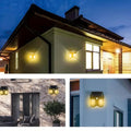 12585 Outdoor Solar Wall Lamp Outdoor Waterproof High Quality Lamp Induction Garden Lamp Garden Villa Night Lamp Double Lamp Light (1 Pc) - Shop Gharse