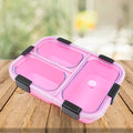 Plastic 3 Compartment Insulated Lunch Box Lunch Box (1 Pc) - Shop Gharse