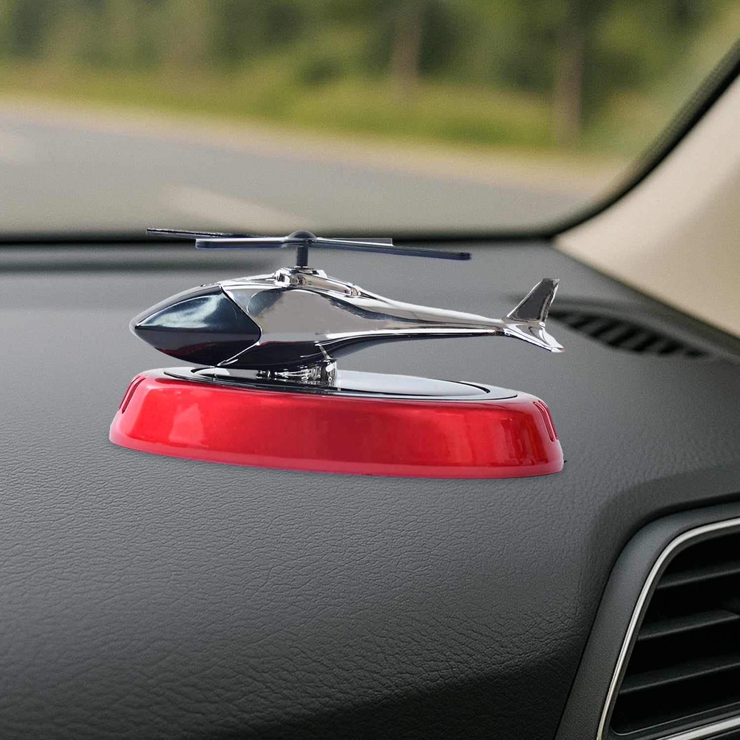 Solar-powered Rotating Helicopter Car Air Freshener - Shop Gharse