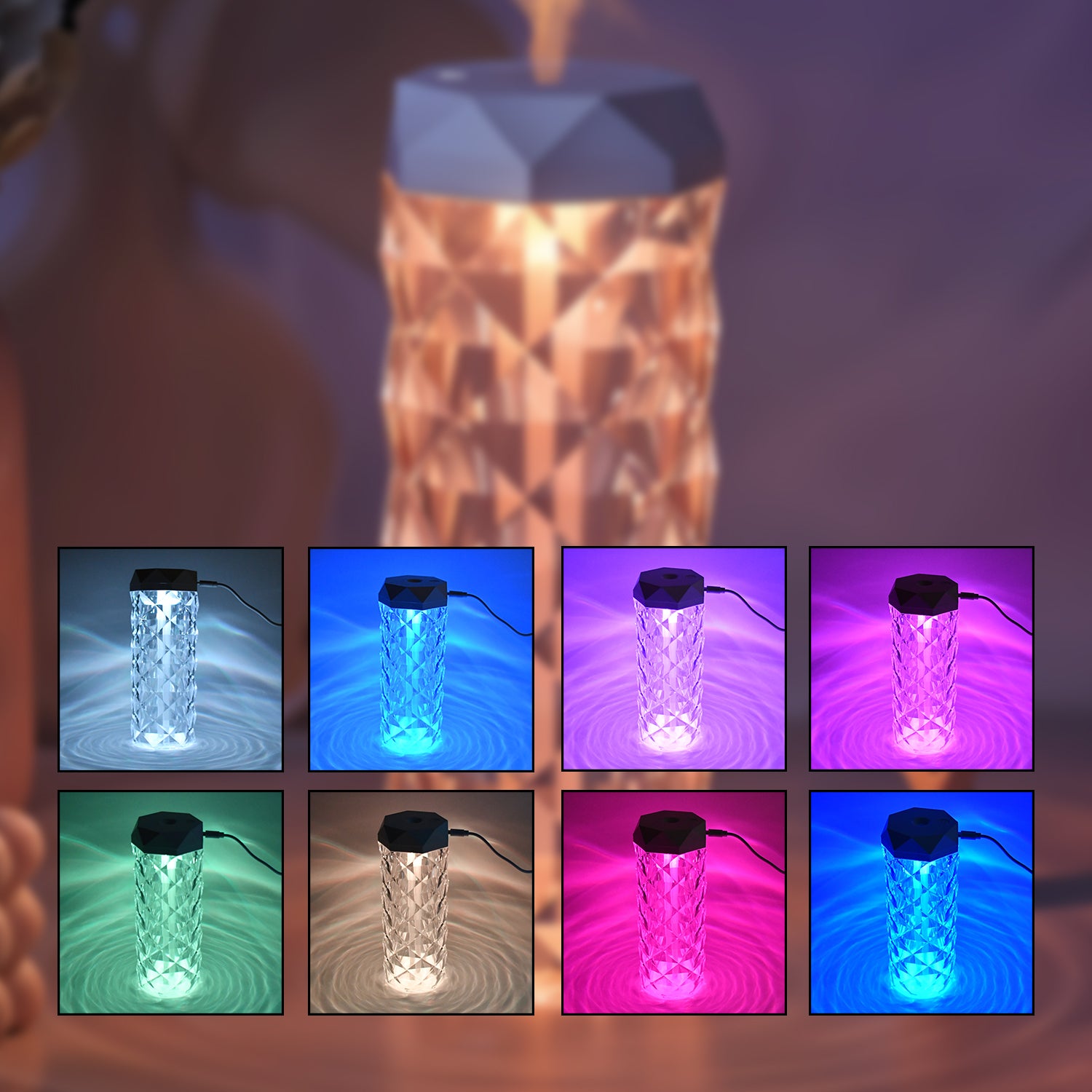 Humidifier With Led Light Approx 400ml - Shop Gharse