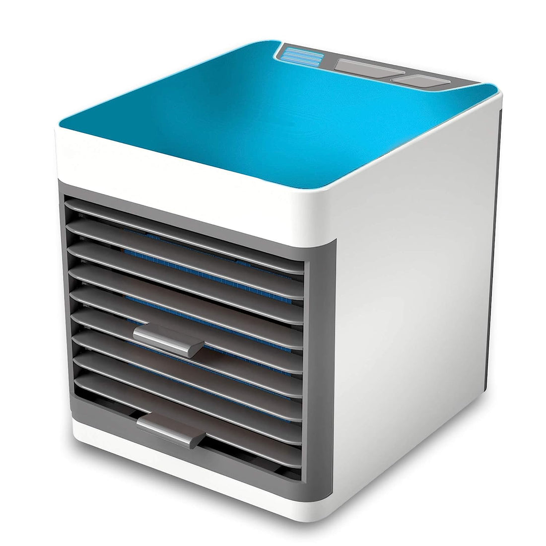 1464 Mini Portable Air Cooler Personal Space Cooler Easy To Fill Water And Mood Led Light And Portable Air Conditioner Device Cool Any Space Like Home Office - Shop Gharse