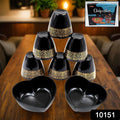 2 Bowl  6 Glass Snake Set ( 8 Pc Set ) - Shop Gharse