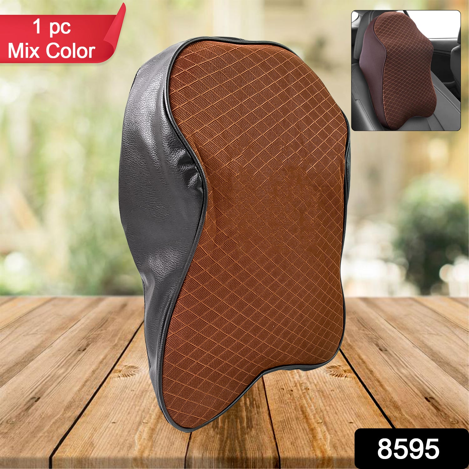 8595 Car Neck Pillow Car Neck Headrest Pillow Memory Foam Car Accessories Cushion Car Seat Head Support Neck Protector Car Seat Neck Pillowfor Driving (1 Pc) - Shop Gharse