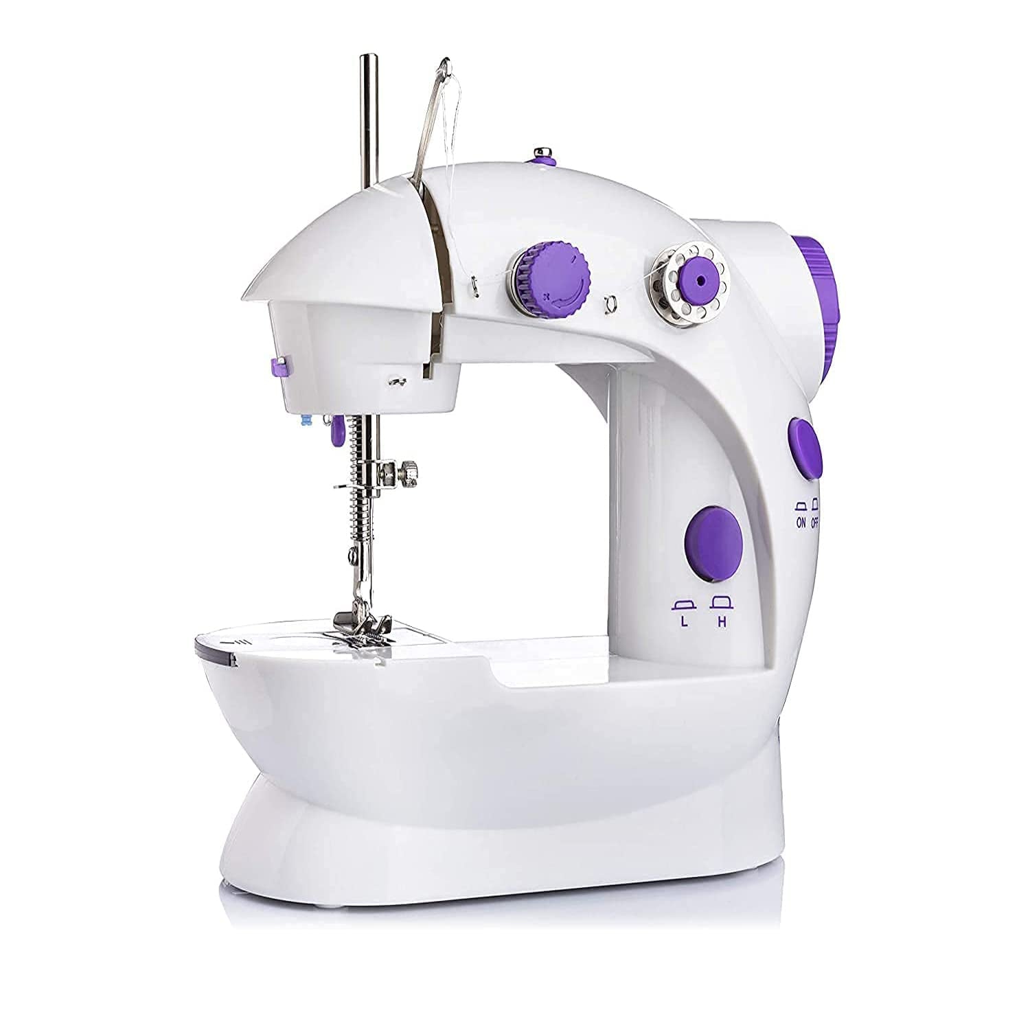 12917 Home Tailoring Sewing Machine With Extension Table Set Foot Pedal Adapter Mini Electric Silai Machine Portable Stitching Machinetailoring Machine - Shop Gharse