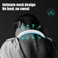0876 Neck Fan Portable And Wearable Personal Fan Usb Rechargeable Headphone Design Neckband Fan With 3 Speeds Suitable For Outdoor Family Sports Travel - Shop Gharse