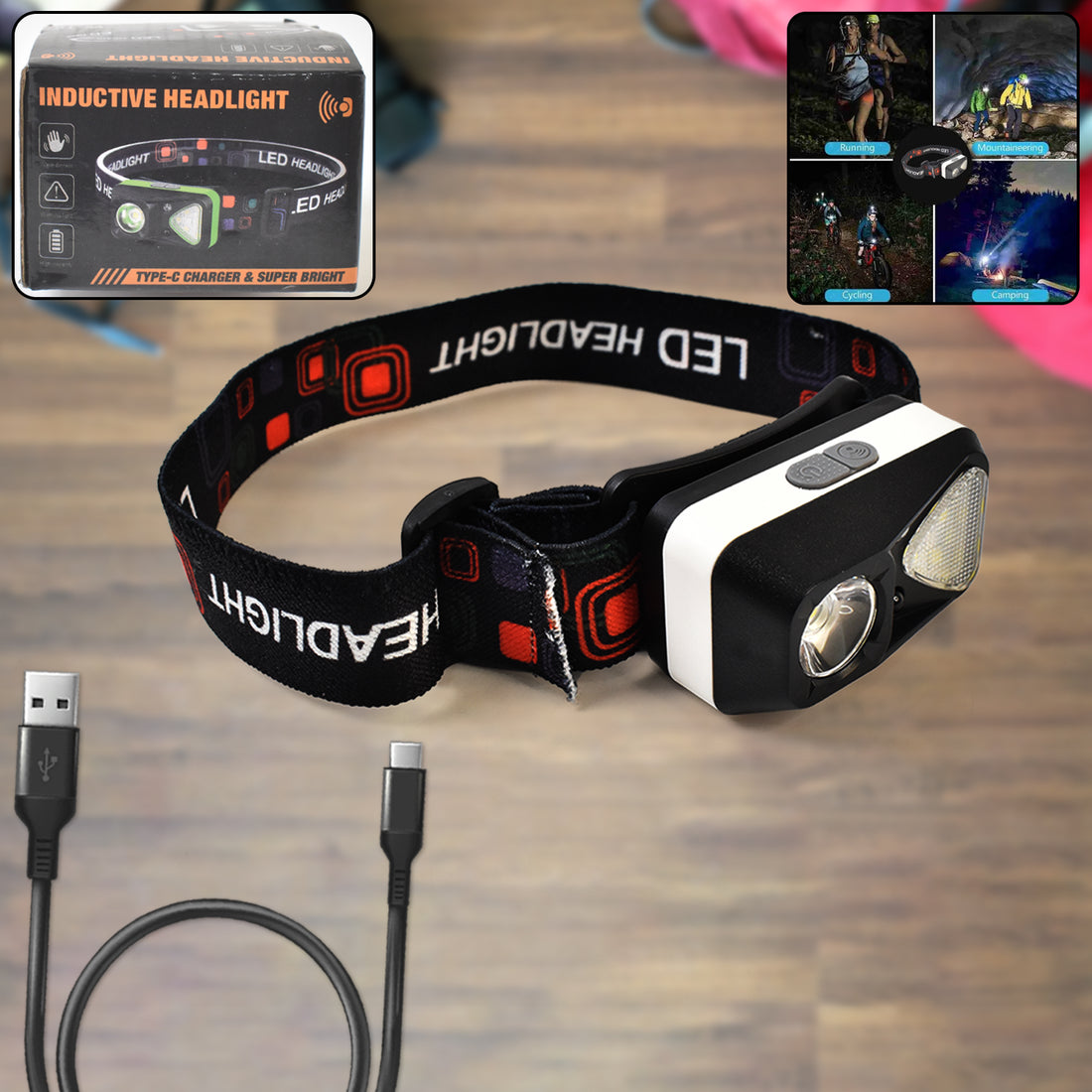 Ultra Bright Head-mounted Flashlight - Shop Gharse