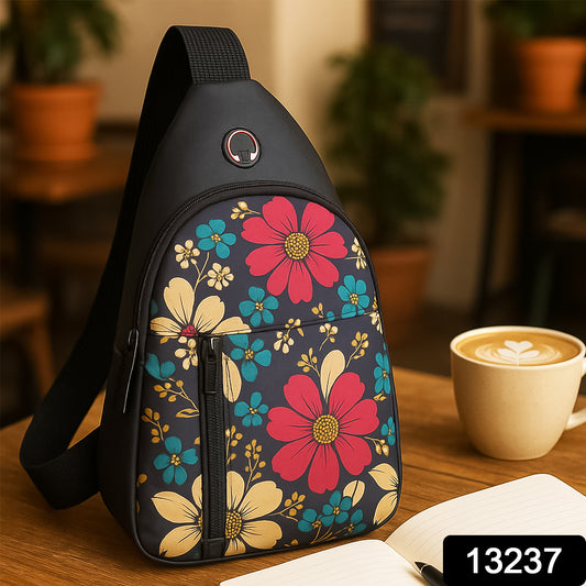 Waterproof Waist Bag Shoulder Bags Usb Charging Earphone Hook Sling Travel Bag (1 Pc) - Shop Gharse