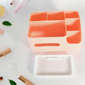17671 Tissue Paper Storage Holder Stationery Storage Remote Control Decorative Pen Pencil Napkin Mobile Phone Multi-function Desk Storage Organizer For Home And Office (6 Compartment) - Shop Gharse