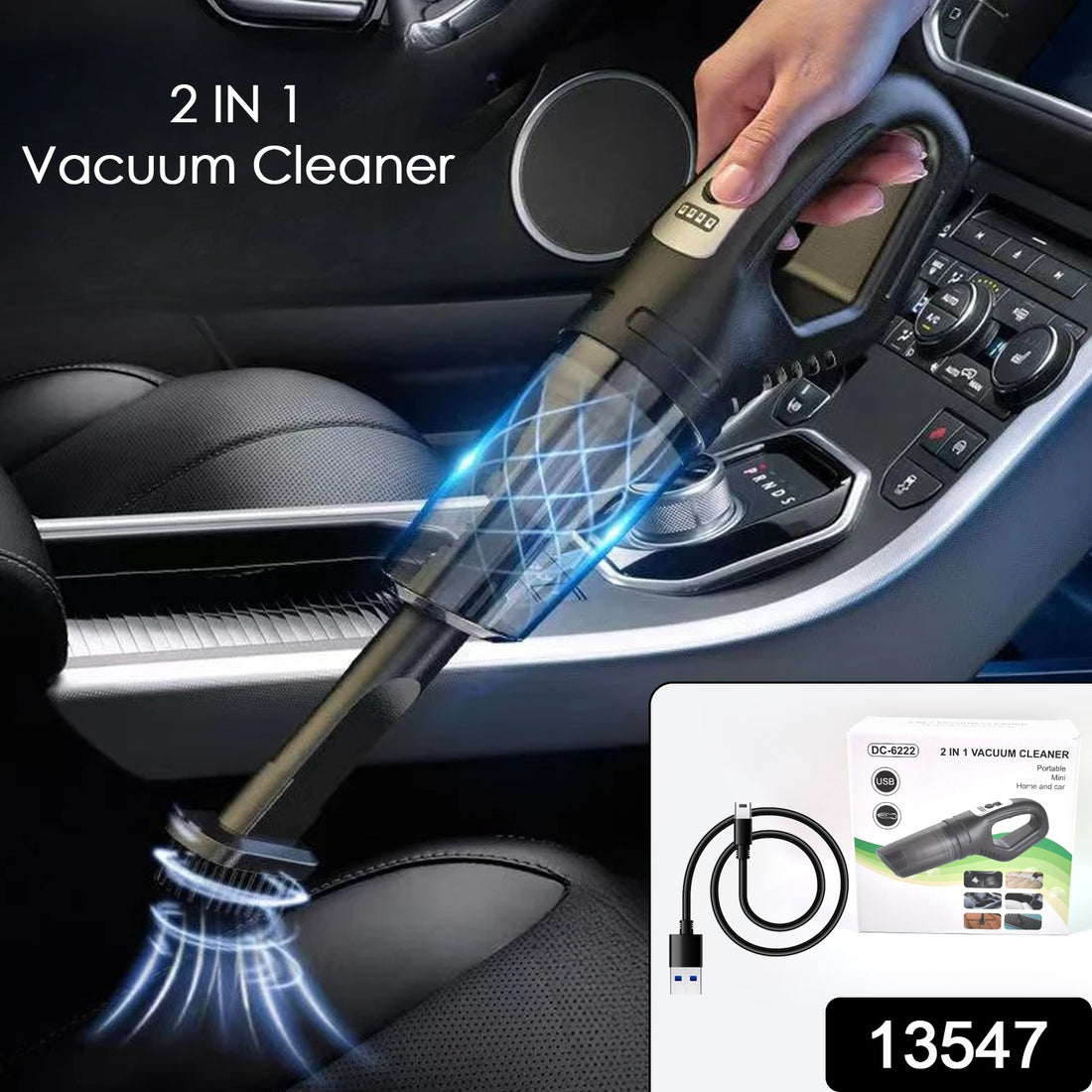 Wireless Handheld Car Vacuum Cleaner 2 In1 Dust Buster (1 Set) - Shop Gharse