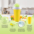Smoothies Maker Cup Magic Quick Frozen Smoothies Cup Cooling Cup Double Layer Squeeze Cup Slushy Maker (1 Pc) - Shop Gharse