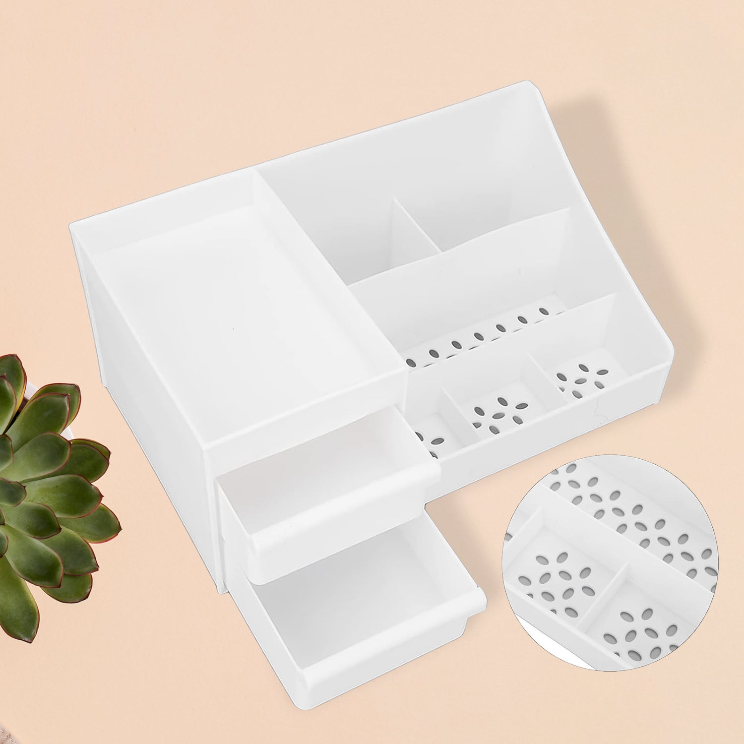 Large Capacity Desktop Cosmetic Storage Box (1 Pc  Mix Color) - Shop Gharse