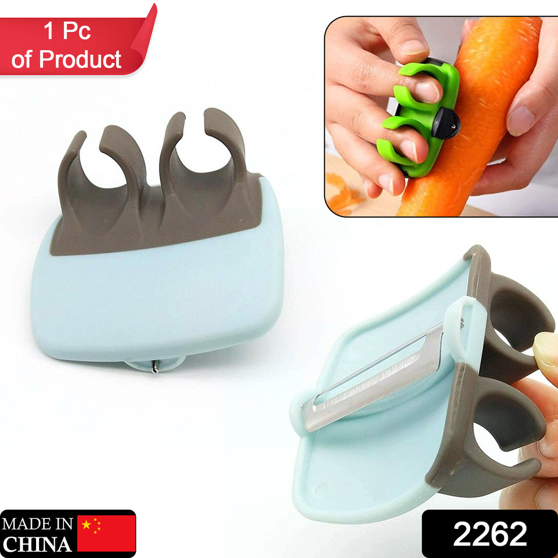 2262 Hand Palm Peeler Fruit Hand Vegetable Peeler Potato With Rubber Finger Grip Kitchen Cooking Tool Cucumber - Shop Gharse