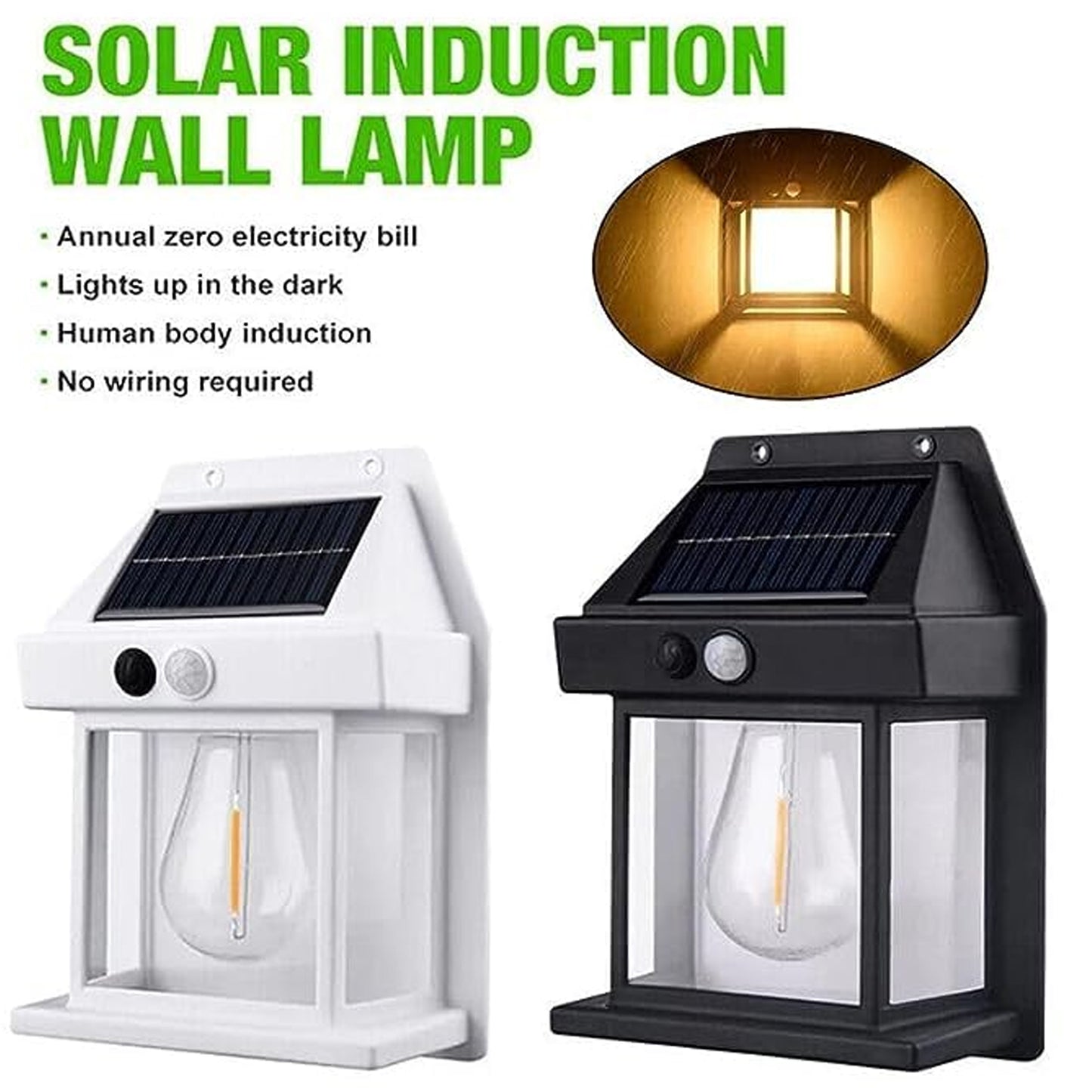 9428 Solar Wall Lights  Lamp Outdoor Wireless Dusk To Dawn Porch Lights Fixture Solar Wall Lantern With 3 Modes  Motion Sensor Waterproof Exterior Lighting With Clear Panel (1 Pc ) - Shop Gharse