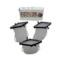5985  Reusable Silicone Food Storage Bag 3 Bag Set Leakproof Lock Reusable Flat Bottom Freezer Bags Sandwich Bags  Silicone Food Grade Kids Snack Bags  Bpa Free Microwave Dishwasher Safe - Shop Gharse