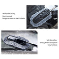 4749 Car Duster Long Retractablesoftnon-sliphandle Multipurpose Microfiber Wash Brush Vehicle Interior And Exterior Cleaning Kit With For Car Boats Or Home - Shop Gharse