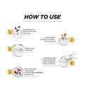 0065b Manual Stainless Steel Compact Extra Sharp Hand Held Vegetable Chopperslicer With 5 Blades (750 Ml) - Shop Gharse