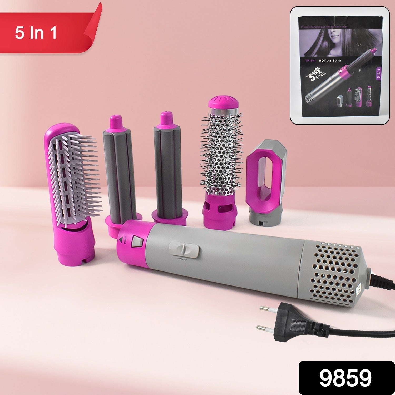 5 In 1 Hair Dryer Brush Multifunctional Hot Air Styler Hair Tools - Shop Gharse