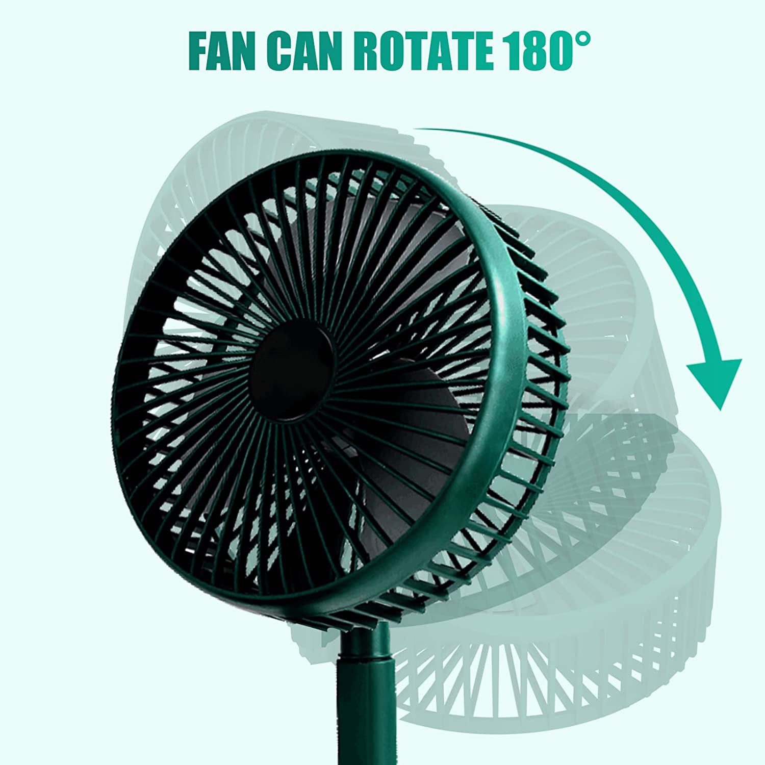 4642 Telescopic Electric Desktop Fan Height Adjustable Foldable  Portable For Travelcarry  Silent Table Top Personal Fan For Bedside Office Table (Battery Not Include) - Shop Gharse