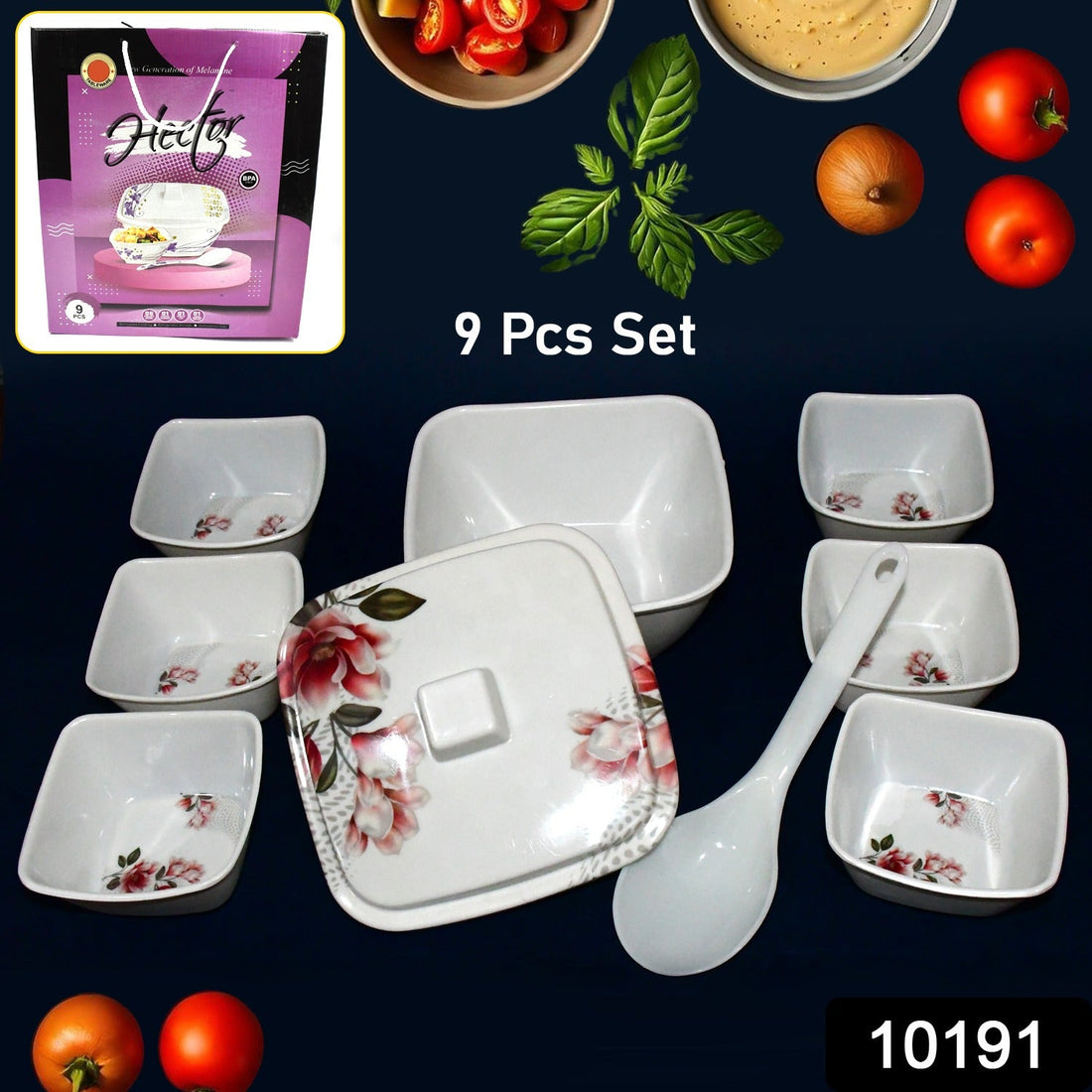 Hector High Quality Dinning Dinner  Pudding Set (9 Pcs Set) - Shop Gharse