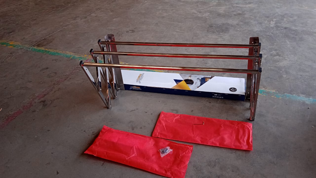 Stainless Steel Wall-mounted Folding Clothes Drying Rack - Shop Gharse