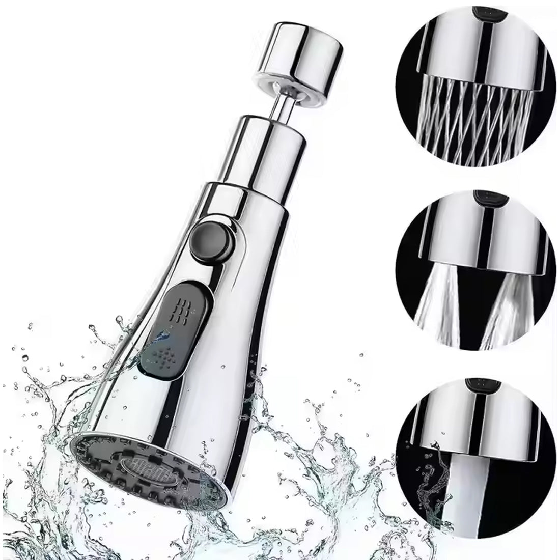Kitchen Faucet 3-function Pull Down Sink Sprayer (1 Pc) - Shop Gharse