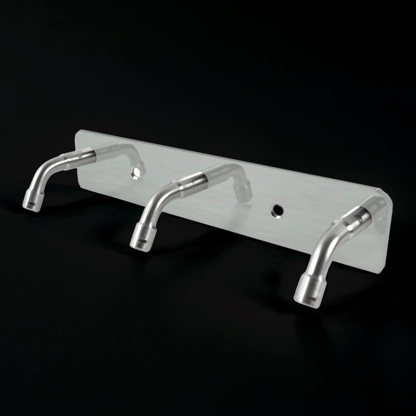 Stainless Steel Wall Mounted Coat 3 Hook Rack (14x3  1 Pc) - Shop Gharse