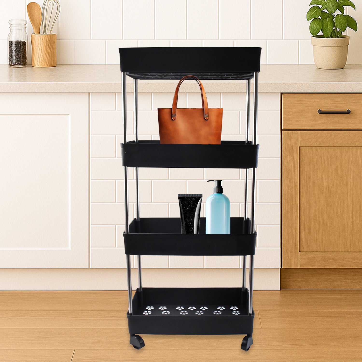 Movable Storage Rack Trolley - Shop Gharse