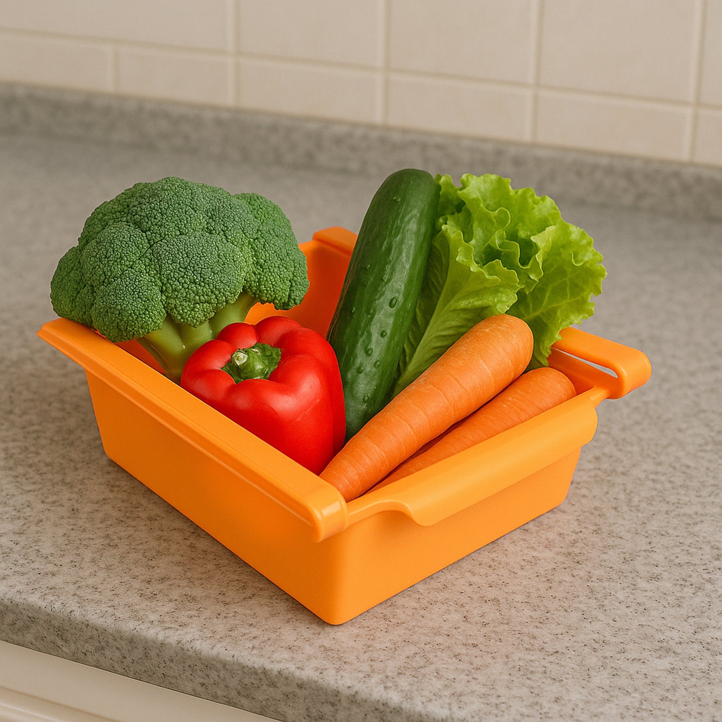Adjustable Sliding Refrigerator Storage Basket (1 Pc) - Shop Gharse