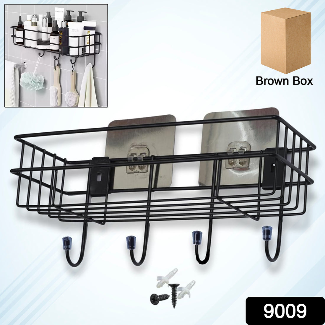 9009 3 In 1 Shower Shelf Rack For Storing And Holding Various Household Stuffs And Items Etc. - Shop Gharse