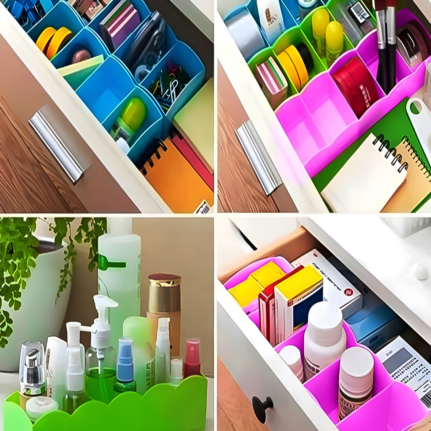 236 5-compartments Sockshandkerchiefunderwear Storage Box Socks Drawer Closet Organizer Storage Boxes (Pack Of 4) - Shop Gharse