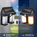 12585 Outdoor Solar Wall Lamp Outdoor Waterproof High Quality Lamp Induction Garden Lamp Garden Villa Night Lamp Double Lamp Light (1 Pc) - Shop Gharse